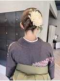 卒業式ヘアセットタイトヘア和装ヘアセット/中西