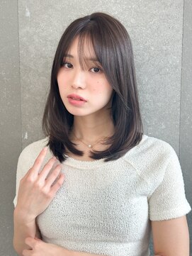 ロンドフルール 大宮東口(Lond fleur) オリーブグレー/レイヤーカット/黒髪/マロンベージュ/大宮