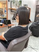那覇美容室/おもろまち美容室/小顔ボブ/切りっぱなしボブ/ボブ