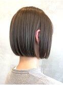 ブリーチなしダブルカラーピンクベージュミディアムボブ20代30代