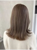 暗めカラー/韓国風巻き/レイヤーカット/くすみベージュ/武蔵小杉