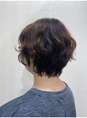 パーマ風クセ毛カット