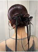 ヘアセット/ヘアアレンジ/結婚式お呼ばれヘア