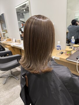 アヴァンス 京橋店(AVANCE) 着物ヘア/白髪ぼかし/ダークアッシュ/似合わせカット/京橋