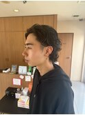 緩めサーフカール/黒髪パーマ/色気パーマ