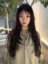ローエ バイ デコ(Rohe by DECO) 【廣川】ロング/シャギーレイヤー/ギザギザバング/平成ヘア