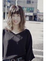 ソラ(sora)&nbsp;ボブ　アッシュカラーグラデーションのロブ