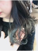 デザインカラー大学生さん必見＊インナーカラーシルバーパープル