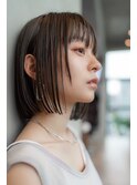 AUSTIN☆外ハネボブアッシュブラウンネオウルフツイストパーマ