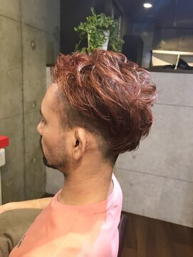 アンプリュス リアン(1+ Unplus lien) メンズピンクベージュ2ブロックスタイル/亀戸/亀戸駅北口