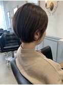 ショート×アッシュベージュ