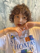 ブローチ 表参道(broocH)&nbsp;マロンベージュ/Aラインボブ／ニュアンスマッシュ/丸型