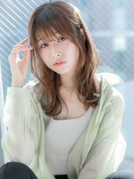 ローマ ギンザ(ROMA Ginza) 【ROMA銀座】透明感/ブリーチなしアッシュ/抜け感セミロング