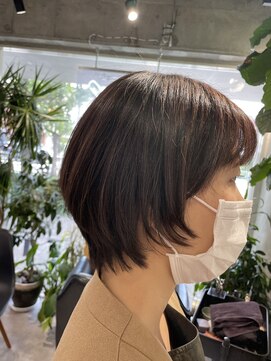 シェル 吉祥寺(shell) グレージュカラー/ボブウルフ/黒髪/ココアベージュ