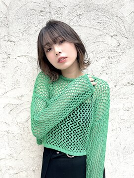 ロンド ストラーダ 心斎橋(Lond strada) 韓国前髪顔周りロング×インナーグレージュ[心斎橋/髪質改善]