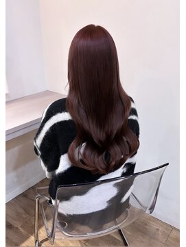 イオエ(ioe) 黒髪/ボブルフ/ネビージュ/小顔/ワンレン/髪質改善/グレージュ