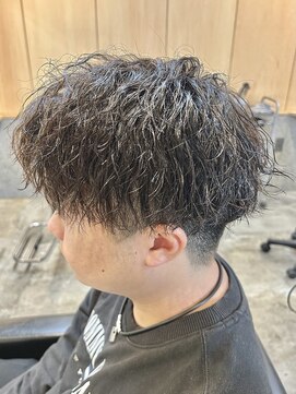 ニアウ 伊勢崎連取店(Niau) メンズマッシュパーマツイストスパイラルパーマ波巻きパーマ