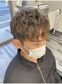 もみあげパーマと通常パーマで創る韓国スタイル