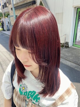 アッシュ 下北沢店(Ash) ブリーチなしチェリーレッド