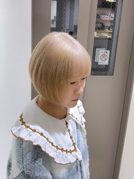 フレームプラス なんば駅前店(FRAME+) ミルクティーブロンド