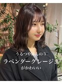 ラベンダーグレージュ/艶髪/冬カラー【黒田あさみ】