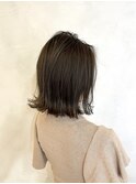 【ANGELICA後藤】大人可愛い外ハネ☆グレージュハイライト☆小顔