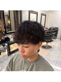 波巻きパーマ ツイストスパイラル 波巻きスパイラル 刈り上げ