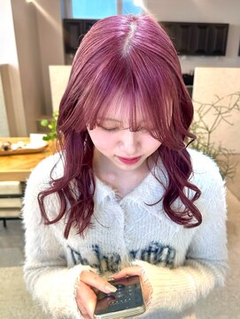 ディッセンバー 神宮前(December) 暖色カラー/ピンクカラー/カット/渋谷