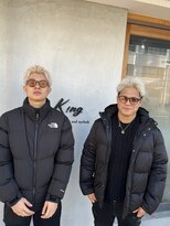 メンズサロン キング 高槻店(Men’s salon K!ng)&nbsp;波巻きツイストスパイラルパーマ/フェザーパーマ/眉毛/メンズ