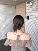 カチモリ 参列ヘア タイトヘア