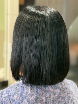 ヘアークリアー 春日部 ミセス ナチュラルストレートボブスタイル 艶感◎