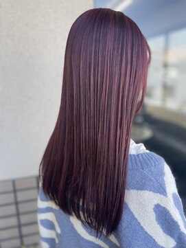 オウルヘアー(Owl hair) ベリーピンク/ダブルカラー/ブリーチあり