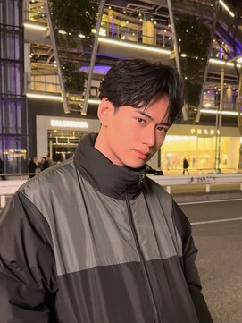 ペレ 渋谷(PELE) MEN’S HAIR/ブルーブラック/フェザーパーマ/渋谷
