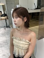 ロンドルピナス 小倉(Lond Lupinus)&nbsp;ミディアムヘア暗めカラー/デザインカラー/フェイスフレーミング