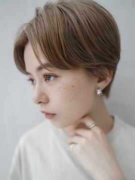 ギークス(GEEKS) 【GEEKS渋谷】マッシュショート/マロンベージュ/冬ヘア/20代30代