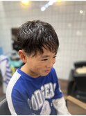 ツーブロックショート