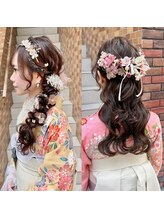  《一人ひとりに合わせたスタイル提案》[卒業式着付け/横浜駅/インナーカラー/レイヤーカット/ハイライト]