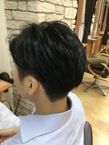 ヒラトヤ 肴町店 センターパートリクルートカジュアル艶カラーメンズヘア