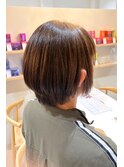 ナチュラルブラウンショートボブ【若江岩田】