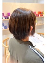 アビエブラン 若江岩田(abije blanc) ナチュラルブラウンショートボブ【若江岩田】