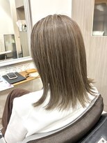 ヘアアンドメイク 心座(hair&make)&nbsp;髪質改善×ハイライトベージュミディ