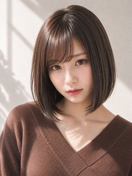 ウィーニード 栄(WENEED) 艶感前下がりボブ×韓国ナチュラル