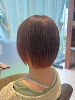 ヘアーウィーヴ 佐倉店(hair Weve) ダークパープル/ナチュラルショート/ミルクブラウン/夏/weve佐倉
