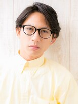 トニーアンドガイ メン 与野駅前店(TONI&GUY MEN)&nbsp;20代30代ダークアッシュ七三分け爽やかビジネスショートl与野