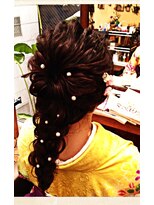 ヘアールーム グリン(Hair room GRin)&nbsp;GRin×編み込みルーズ