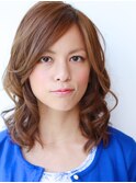 小顔抜け感セミディ/20代30代40代/くびれ巻き/ハイレイヤー