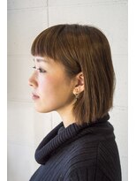 リラ ヘア サロン(rela hair salon)&nbsp;ショートバング×切りっぱなしボブ