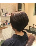 手ぐしで簡単セット♪キレイめショートボブ