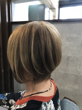 ナチュラル 青森新町店(Natural) ショートヘアでの自然な縮毛矯正