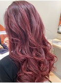 暗めカラー×ローズピンク[新宿/ヘッドスパ/髪質改善]